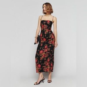Reformation Frankie Linen Floral Dress